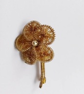 broszka vintage z metalu