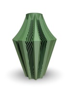 Wazon dekoracyjny zielony 19 cm nowoczesny do suchych kwiatów - kwiaty LEGO