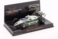 F1 WILLIAMS FW08 #6 K.Rosberg World Champion Dirty 1982 1/43 MINICHAMPS