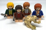 KLOCKI ZESTAW 5 FIGUREK HOBBIT FRODO SAM MERRY PIPIN GOLLUM