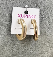 67657 Kolczyki 18K pozłacane 30/4 MM dmuchane kółka