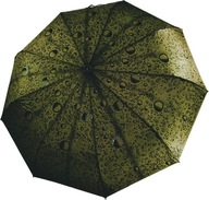 DAMSKA PARASOLKA W SREBRNE KOŁA PARASOL MOCNY DAMSKI MĘSKI UNISEX SKŁADANY