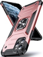 Pancerne Etui Armor Ring Stand Ochronne do iPhone 11 PRO Różowe / Pink