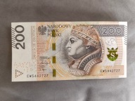 Banknot 200 zł EW5442727 2021r stan UNC