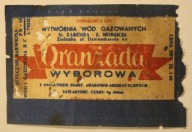 ETYKIETA - Oranżada WYBOROWA - WYTWÓRNIA WÓD GAZOWANYCH - Zielonka