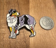 Pin przypinka pies Border Collie