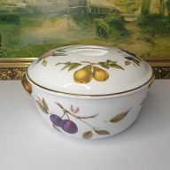 Porcelanowe naczynie z pokrywą Royal Worcester Evesham | Anglia
