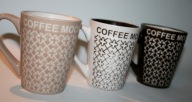 KUBEK CERAMICZNY DO KAWY HERBATY COFFEE MOCCA KOMPLET 3 SZTUKI