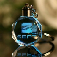 Brelok Led SEAT do kluczy Kryształ Prezent