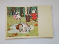 Bajka braci Grimm - Trzy małe świnki - pocztówka z 1969 z CCCP