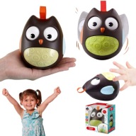ZABAWKA SENSORYCZNA ANTYSTRESOWA DLA DZIECI NIEMOWLAT INTERAKTYWNA SOWA