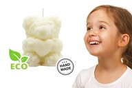 Świeca sojowa Biały MIŚ 6x5 Podziękowanie Dzień Nauczyciela Prezent