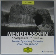 Mendelssohn, Claudio Abbado - 5 Symphonies , 7 Overtures, 4 CD