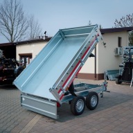 Przyczepka Samochodowa TEMARED Tipper 2515 2 Osie Kiper DMC 0.75T 253x164