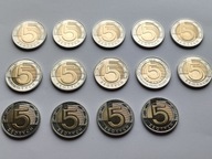 Zestaw 14 monet 5 zł złoty 1994 ,1996 ,2008 ,2009 ,2010 , 2015 do 2025 roku