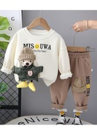Komplet dresowy 80cm dla chłopca Dres z Misiem Zestaw bluza spodnie