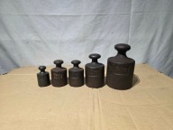 Stare odważniki handlowe - zestaw 0.5-5kg