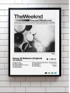 The Weeknd „House Of Balloons (Original)” Prezent album na ścianę plakat A3