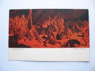 JÓZEF MĘCINA-KRZESZ Z DYMEM POŻARÓW przedwojenna POCZTÓWKA