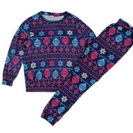 PIŻAMA DAMSKA DŁUGI RĘKAW -DŁUGIE SPODNIE ŚWIĄTECZNA ROZM.44/46__PRETTY