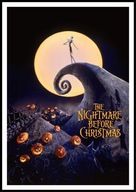 A2 PLAKAT FILMOWY FILM MIASTECZKO HALLOWEEN THE NIGHTMARE BEFORE CHRISTMAS