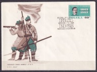 1963 Rocznica Powstania Styczniowego Fi 1222 FDC