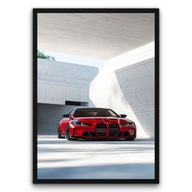 Plakat „BMW M3 w cieniu betonu” 40×50 cm – nowoczesna dekoracja auta