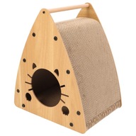 DRAPAK DLA KOTA legowisko do drapania domek TEKTUROWY budka KARTONOWY