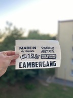 Naklejki samochodowe Stance/JDM–Cambergang Low n Slow +10HP Garage Białe