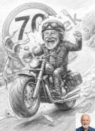 Wyjątkowa KARYKATURA Ołówek z Twojego zdjęcia – Plakat A3 +Antyrama Express