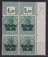 1916 Ober Ost Fi ON 19d ** 4-blok gw.Korszeń