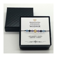 Bransoletka Kamienie Naturalne Znak Zodiaku WODNIK