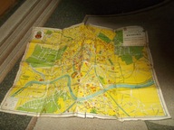 Kraków stary plan miasta linie tramwajowe koleje