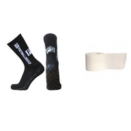 Skarpetki Piłkarskie Antypoślizgowe r.40-46 + Taśma do Getr – Zestaw PRO