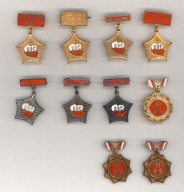 Odznaki Brygady Pracy Socjalistycznej - 10 sztuk