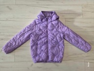Reserved Kids Pikowana kurtka z kapturem 152 fioletowa