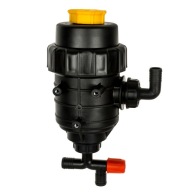 Filtr ssawny z zaworem odcinającym kolano fi 25mm