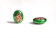 OWAL otwór kwiat drogocenna EMALIA Cloisonne