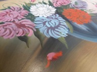 Obraz w ramie bukiet kwiatki kwiaty w wazonie piwonie rama