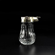 Dozownik do oleju oliwy miodu vintage szkło tłoczone styl retro PRL lata 80