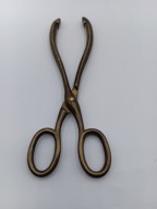 mosiężne Szczypce do rozżarzonych węgli - stare - vintage kolekcjonerskie