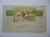 WESOŁYCH ŚWIĄT ŚWIĄTECZNY RYDWAN przedwojenna POCZTÓWKA WYTŁACZANA