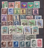 Zestaw znaczków z roczników pełne serie 1954 1955 1959 kasowan