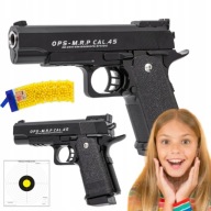 METALOWY PISTOLET NA KULKI PLASTIKOWE REPLIKA COLT METAL + 800 KULEK