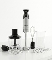 BLENDER RĘCZNY MIKSER ROZDRABNIACZ 1800W KERCH ACTIVE SREBRNY INOX