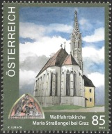Austria 2022 Znaczek 3657 ** kościół pielgrzymki