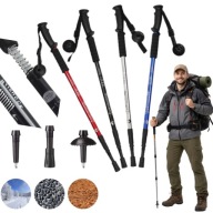 KIJKI TREKKINGOWE DO NORDIC WALKING DO CHODZENIA W GÓRY SKŁADANE LEKKIE