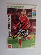 Karta panini autograf Dania Yussyf Poulsen Road to Euro 2020