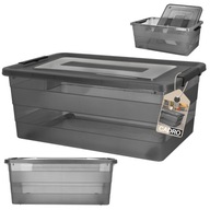 POJEMNIK PLASTIKOWY Z POKRYWĄ na zabawki klocki organizer do garażu 40l