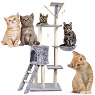 DRAPAK DLA KOTA KOTÓW LEGOWISKO DOMEK WIEŻA SIZAL ZABAWKI DLA KOTA